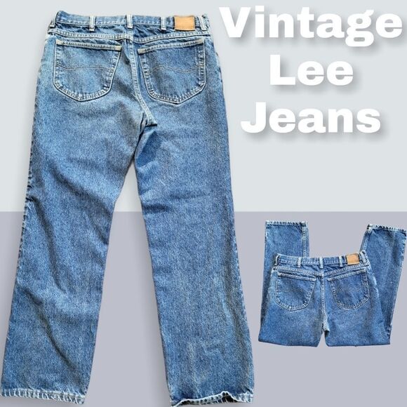Lee Denim - Vintage Lee Medium Blue Wash High Waist Mom Jeans